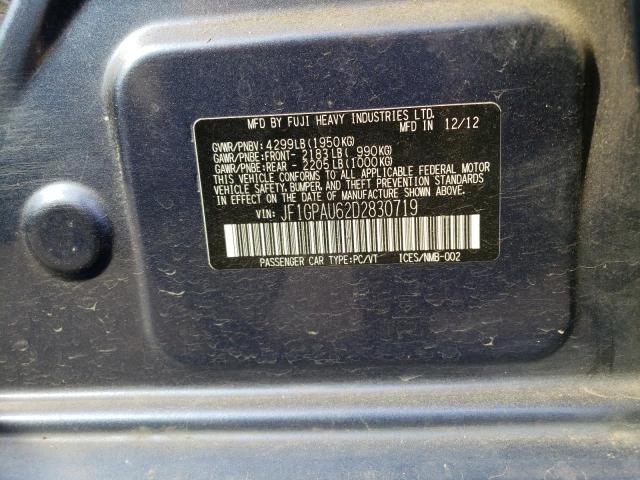 Photo 9 VIN: JF1GPAU62D2830719 - SUBARU IMPREZA 