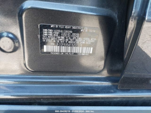 Photo 8 VIN: JF1GPAV64F8207374 - SUBARU IMPREZA WAGON 