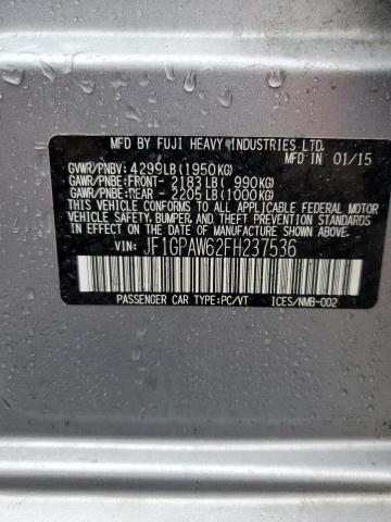 Photo 12 VIN: JF1GPAW62FH237536 - SUBARU IMPREZA SP 