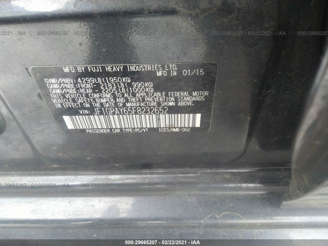 Photo 8 VIN: JF1GPAY65F8232652 - SUBARU IMPREZA WAGON 