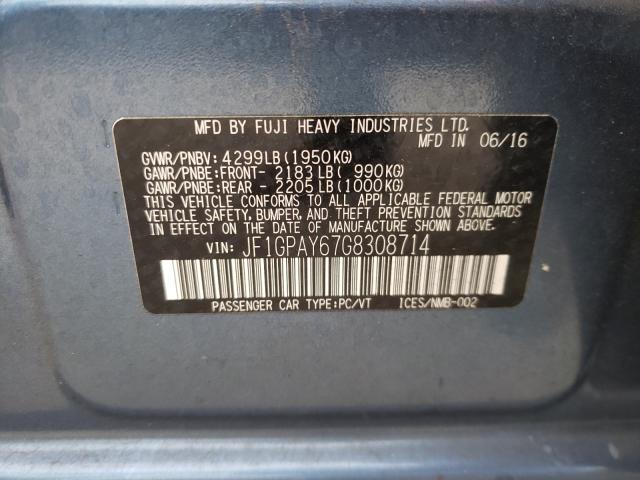 Photo 9 VIN: JF1GPAY67G8308714 - SUBARU IMPREZA SP 