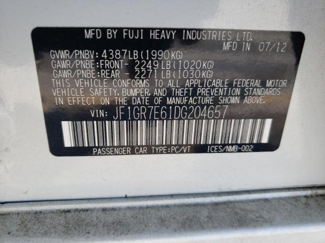 Photo 12 VIN: JF1GR7E61DG204657 - SUBARU WRX 