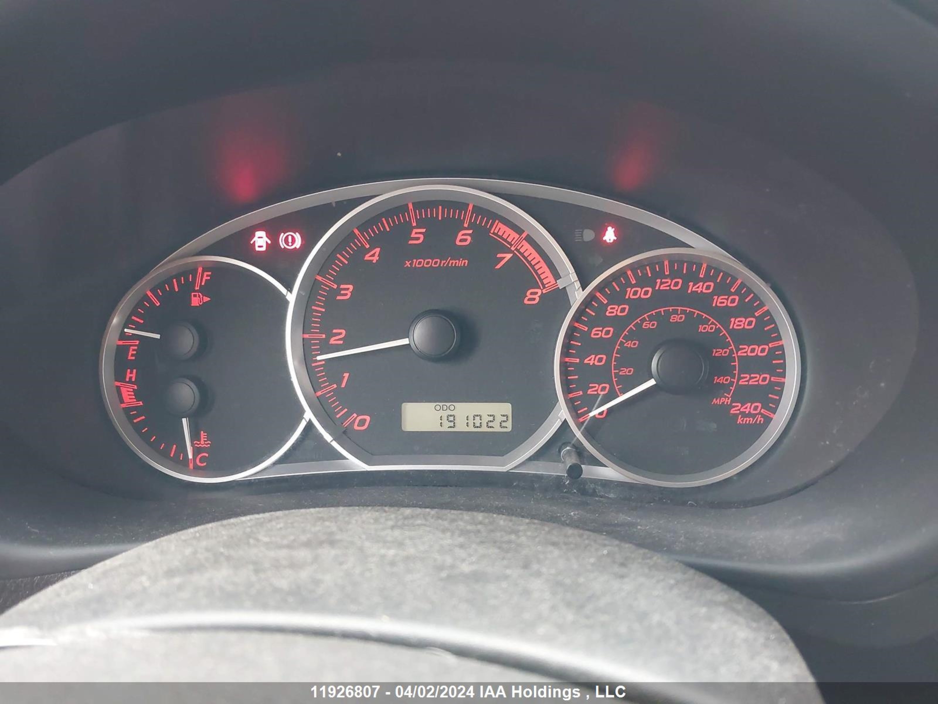 Photo 7 VIN: JF1GR7E65CG200609 - SUBARU IMPREZA 