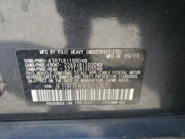 Photo 11 VIN: JF1GR7E69EG212670 - SUBARU IMPREZA WR 