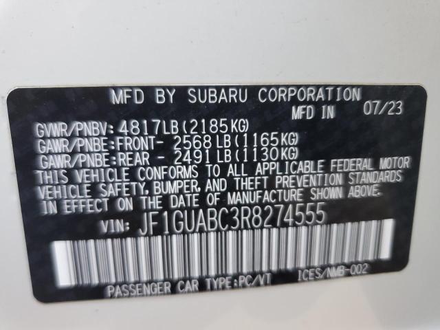 Photo 11 VIN: JF1GUABC3R8274555 - SUBARU IMPREZA 