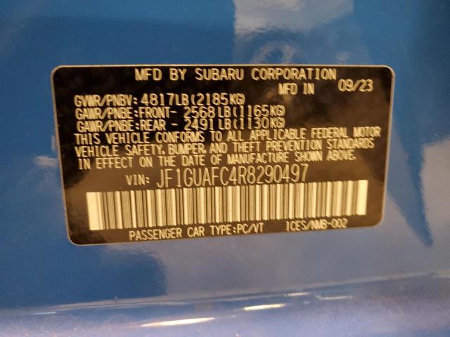 Photo 11 VIN: JF1GUAFC4R8290497 - SUBARU IMPREZA SP 