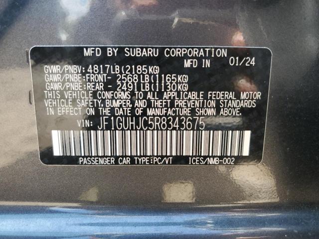 Photo 12 VIN: JF1GUHJC5R8343675 - SUBARU IMPREZA RS 