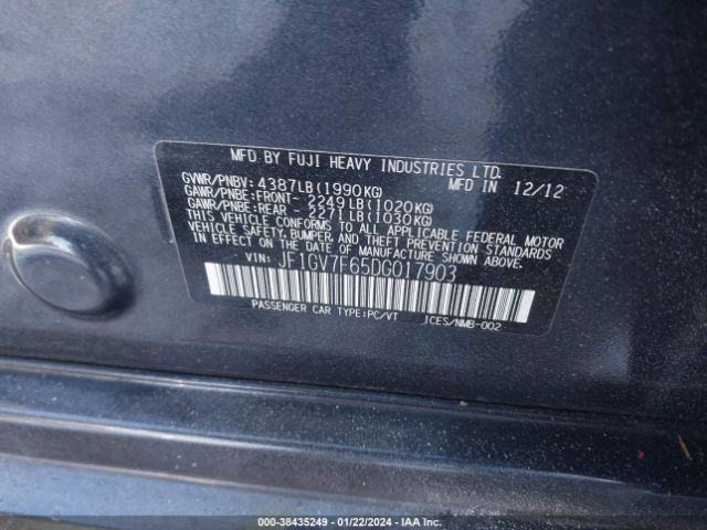 Photo 8 VIN: JF1GV7F65DG017903 - SUBARU IMPREZA WRX 