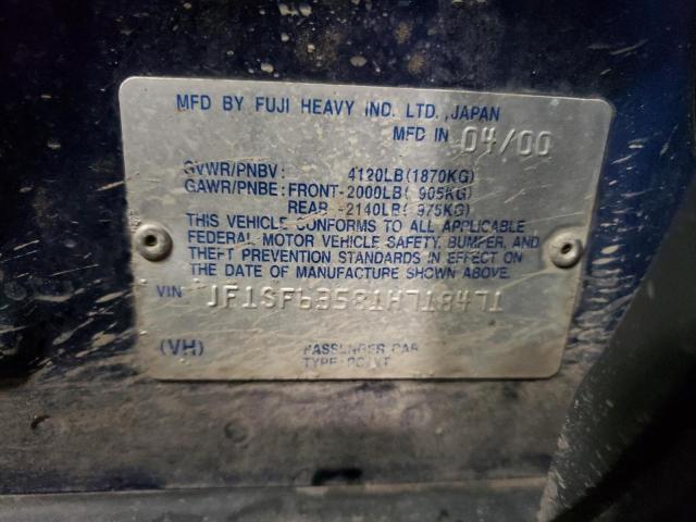 Photo 11 VIN: JF1SF63581H718471 - SUBARU FORESTER 