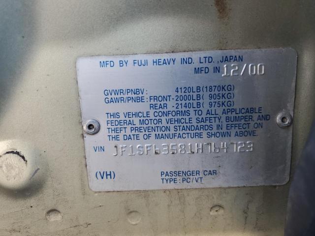 Photo 11 VIN: JF1SF63581H764723 - SUBARU FORESTER 