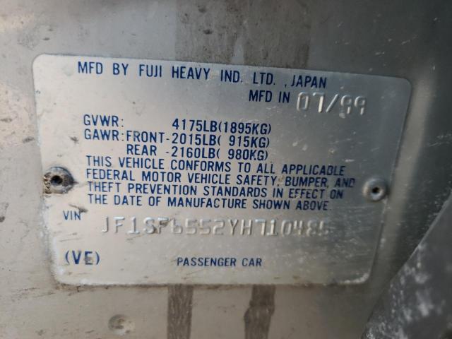 Photo 11 VIN: JF1SF6552YH710485 - SUBARU FORESTER 