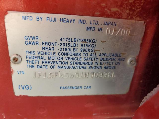 Photo 11 VIN: JF1SF65601H703386 - SUBARU FORESTER 