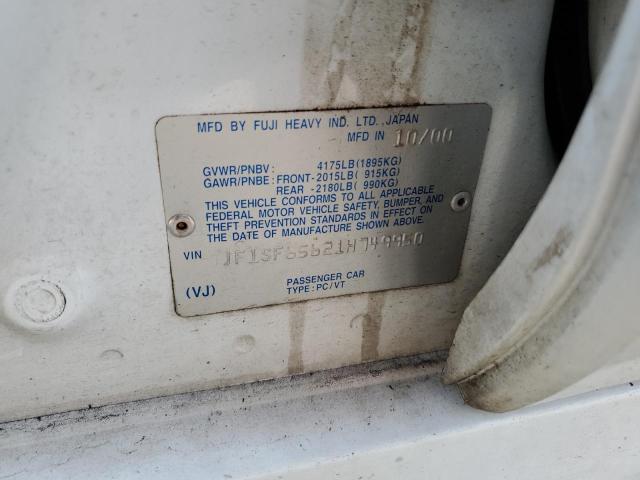 Photo 11 VIN: JF1SF65621H749950 - SUBARU FORESTER S 