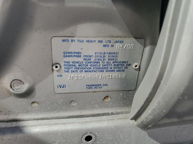 Photo 12 VIN: JF1SF65651H718563 - SUBARU FORESTER 