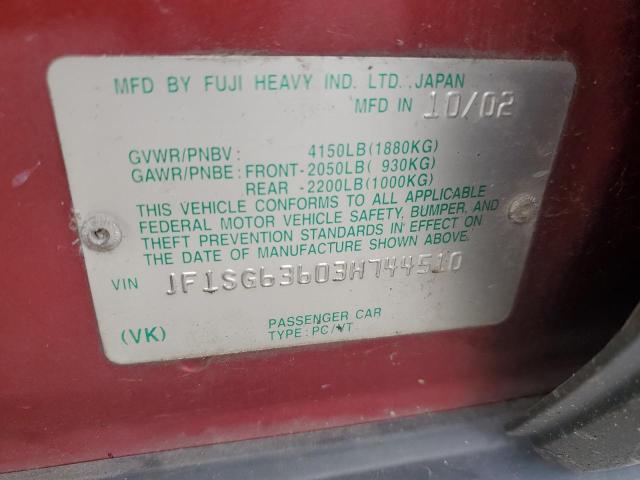 Photo 12 VIN: JF1SG63603H744510 - SUBARU FORESTER 2 