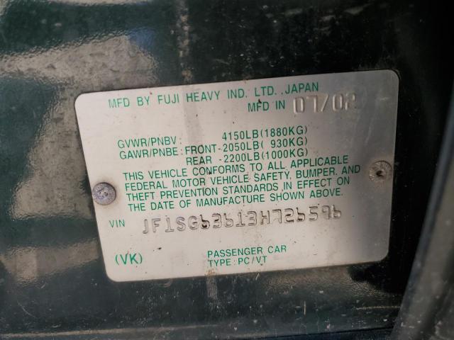 Photo 12 VIN: JF1SG63613H726596 - SUBARU FORESTER 