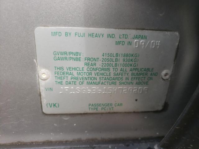 Photo 11 VIN: JF1SG63615H729209 - SUBARU FORESTER 2 