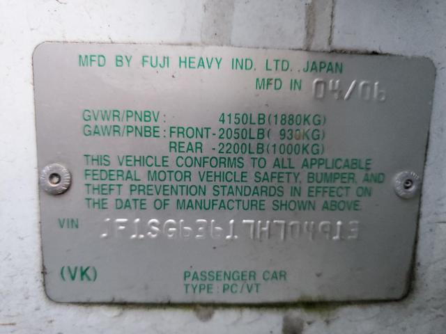 Photo 11 VIN: JF1SG63617H704913 - SUBARU FORESTER 