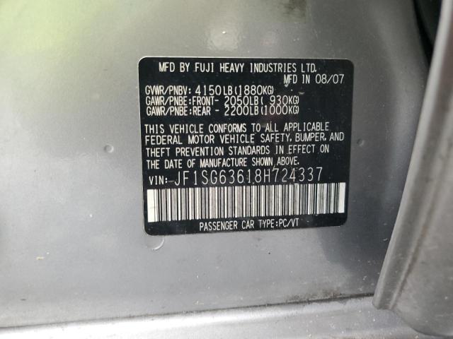 Photo 11 VIN: JF1SG63618H724337 - SUBARU FORESTER 2 