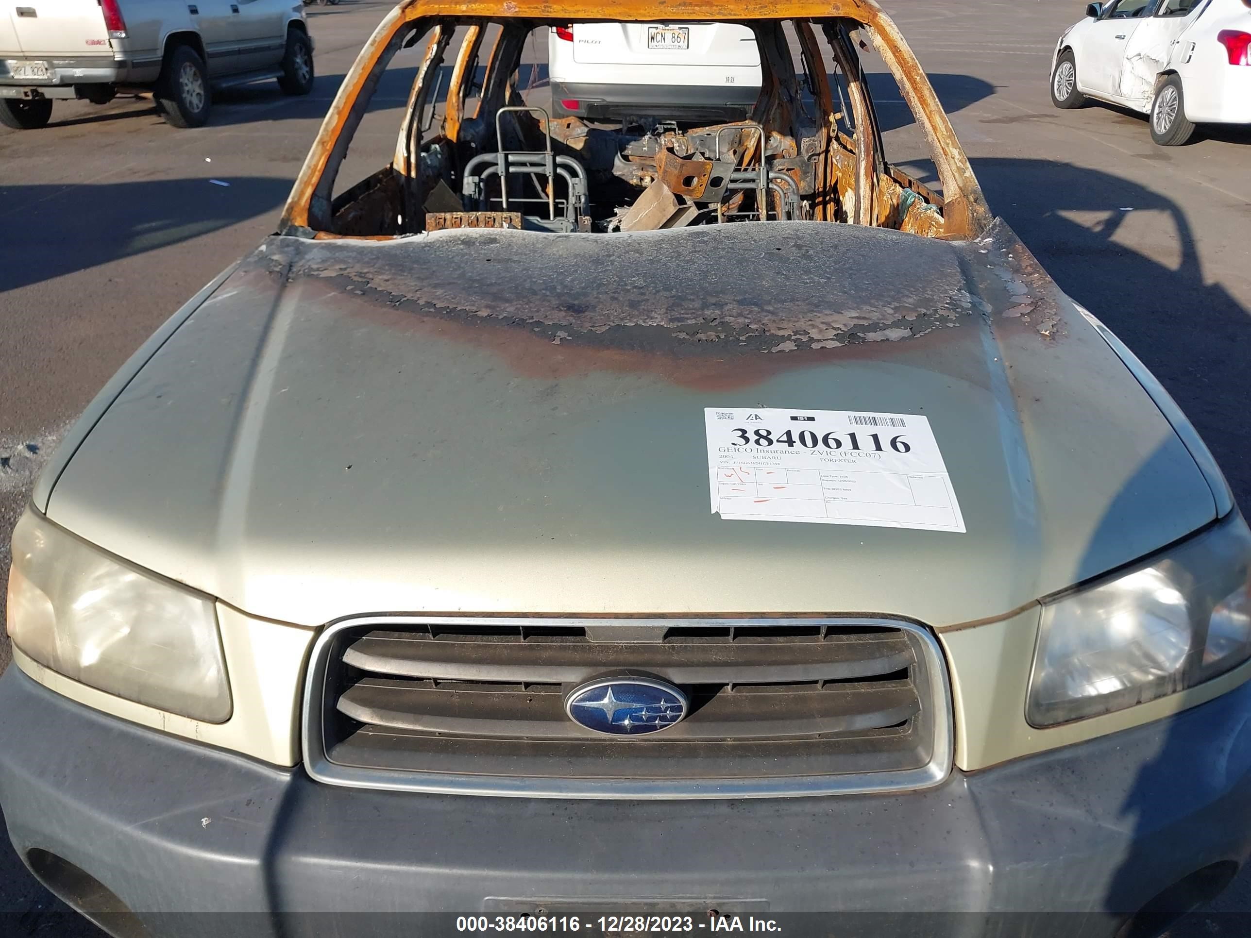 Photo 9 VIN: JF1SG63624H701398 - SUBARU FORESTER 