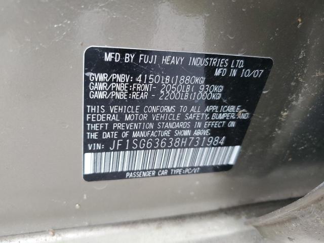 Photo 12 VIN: JF1SG63638H731984 - SUBARU FORESTER 2 