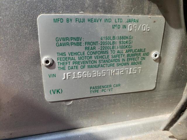 Photo 11 VIN: JF1SG63657H727157 - SUBARU FORESTER 2 