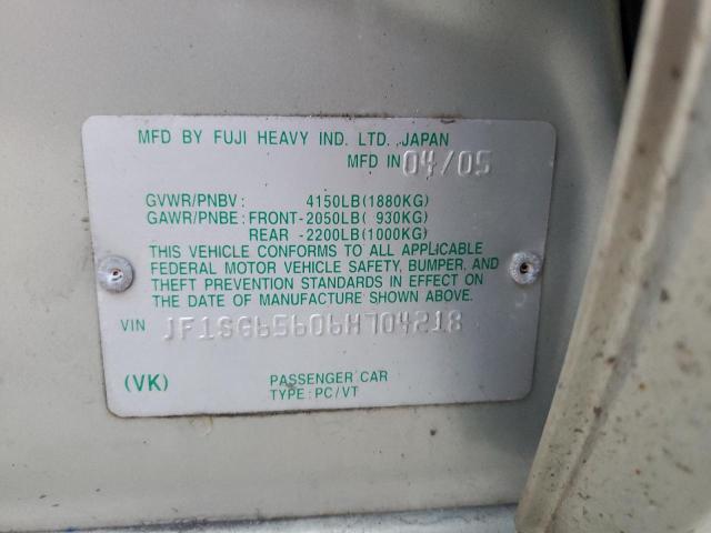 Photo 11 VIN: JF1SG65606H704218 - SUBARU FORESTER 2 