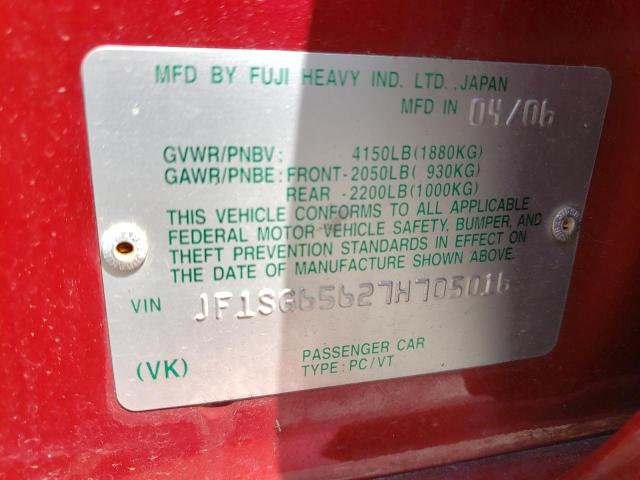 Photo 11 VIN: JF1SG65627H705016 - SUBARU FORESTER 2 