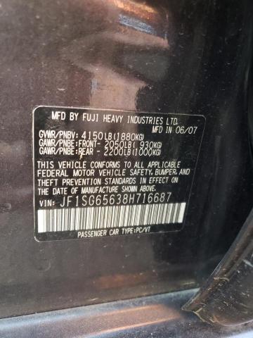 Photo 11 VIN: JF1SG65638H716687 - SUBARU FORESTER 2 