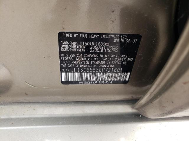 Photo 11 VIN: JF1SG65638H721601 - SUBARU FORESTER 2 