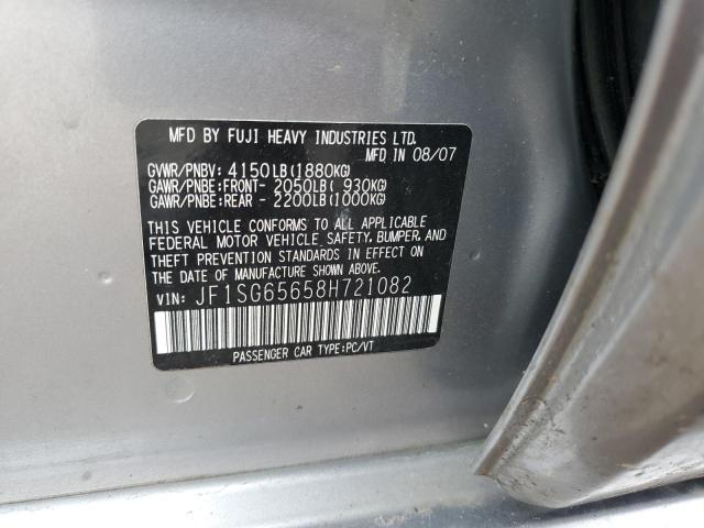 Photo 11 VIN: JF1SG65658H721082 - SUBARU FORESTER 