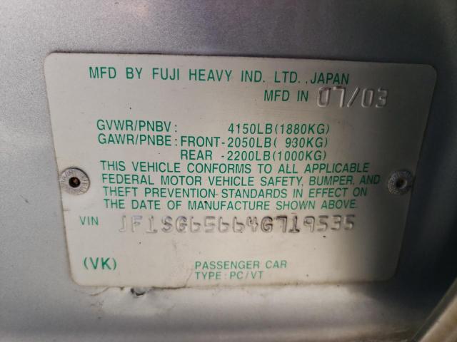 Photo 12 VIN: JF1SG65664G719535 - SUBARU FORESTER 