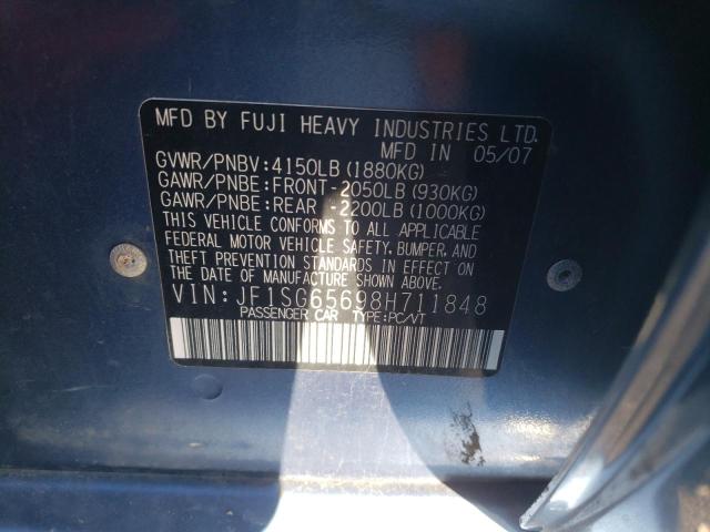 Photo 11 VIN: JF1SG65698H711848 - SUBARU FORESTER 