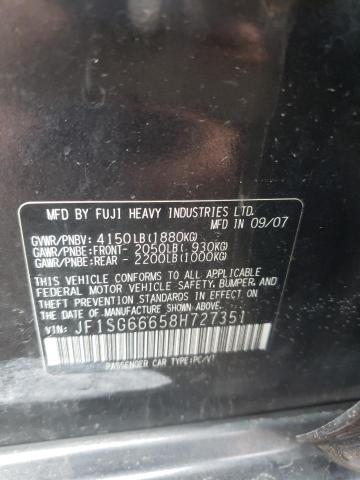 Photo 11 VIN: JF1SG66658H727351 - SUBARU FORESTER 