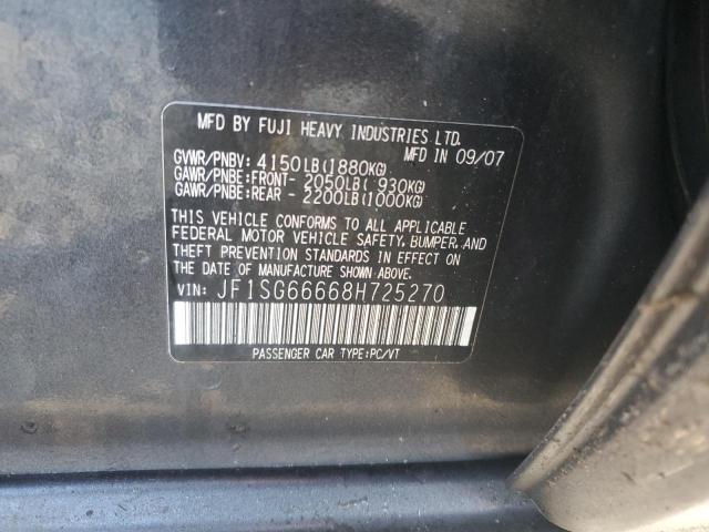 Photo 11 VIN: JF1SG66668H725270 - SUBARU FORESTER 