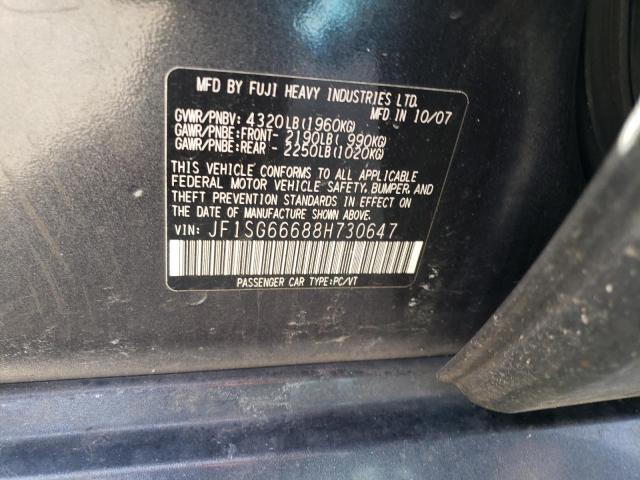 Photo 11 VIN: JF1SG66688H730647 - SUBARU FORESTER 