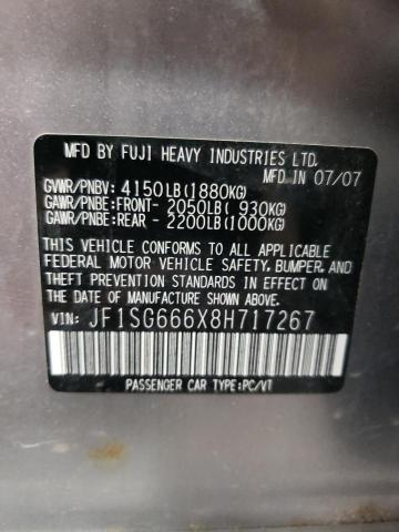 Photo 13 VIN: JF1SG666X8H717267 - SUBARU FORESTER S 