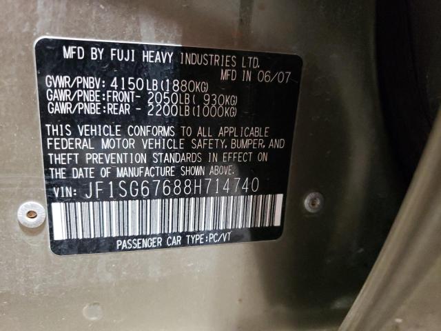 Photo 12 VIN: JF1SG67688H714740 - SUBARU FORESTER 