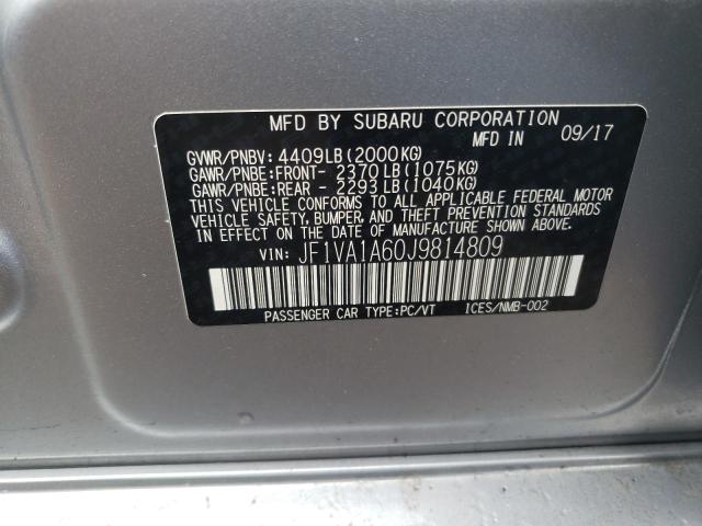 Photo 11 VIN: JF1VA1A60J9814809 - SUBARU WRX 