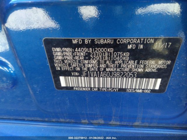 Photo 8 VIN: JF1VA1A60J9822053 - SUBARU WRX 