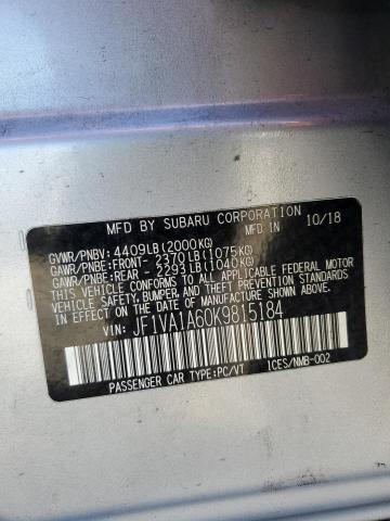 Photo 12 VIN: JF1VA1A60K9815184 - SUBARU WRX 