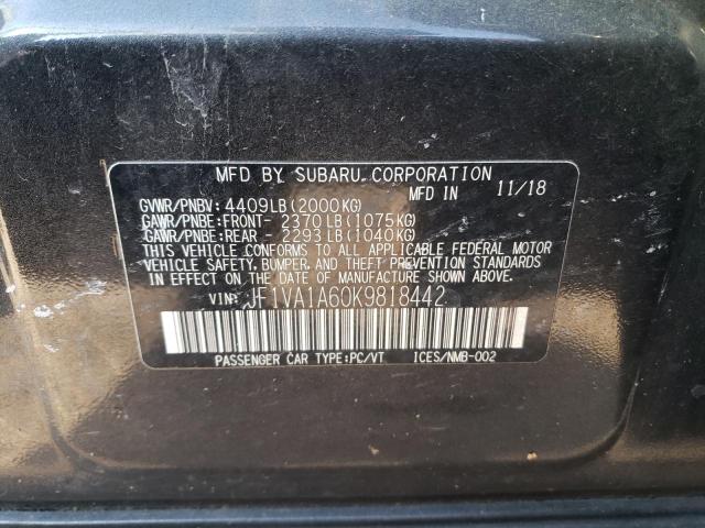 Photo 11 VIN: JF1VA1A60K9818442 - SUBARU WRX 