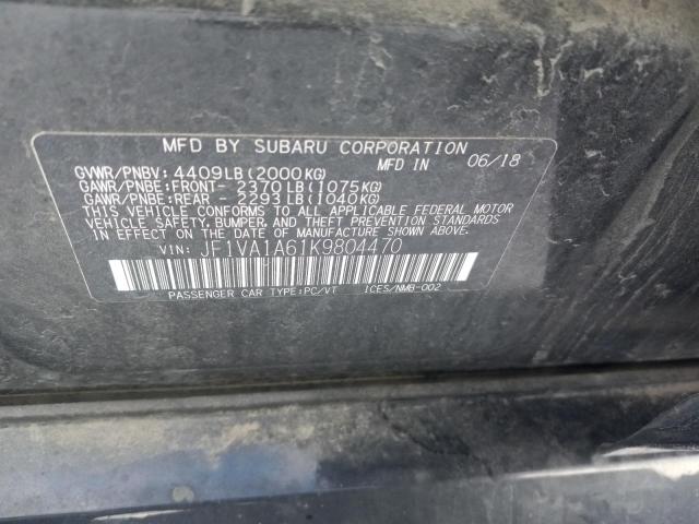 Photo 11 VIN: JF1VA1A61K9804470 - SUBARU WRX 