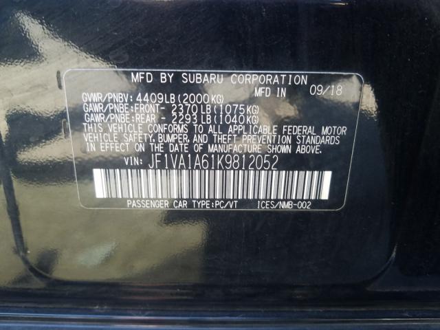 Photo 9 VIN: JF1VA1A61K9812052 - SUBARU WRX 