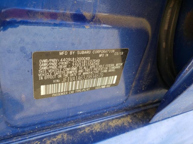 Photo 9 VIN: JF1VA1A63J9834679 - SUBARU WRX 