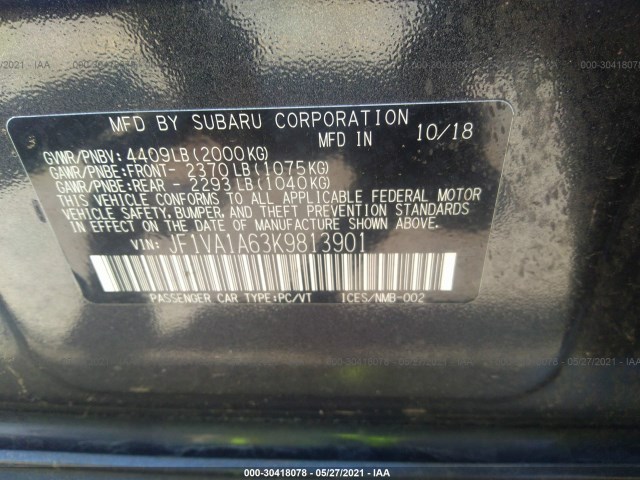 Photo 8 VIN: JF1VA1A63K9813901 - SUBARU WRX 