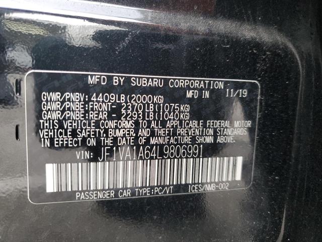 Photo 11 VIN: JF1VA1A64L9806991 - SUBARU WRX 