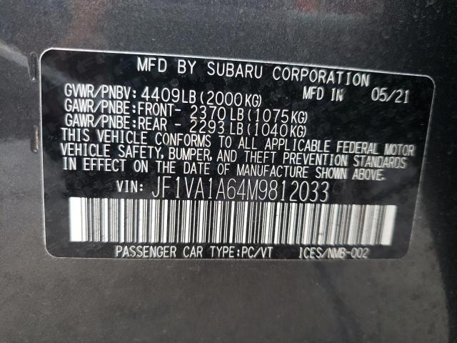 Photo 9 VIN: JF1VA1A64M9812033 - SUBARU WRX 