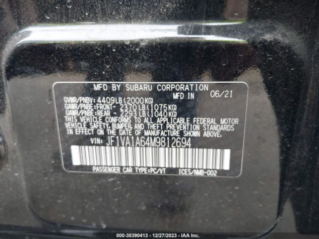 Photo 8 VIN: JF1VA1A64M9812694 - SUBARU WRX 