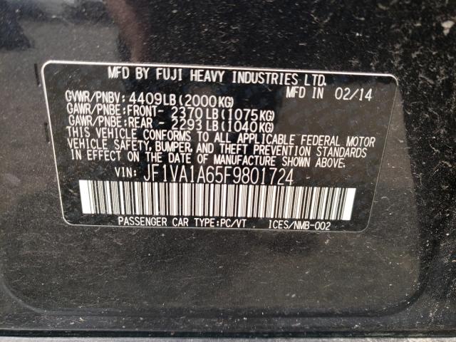 Photo 9 VIN: JF1VA1A65F9801724 - SUBARU WRX 